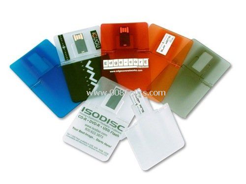 Transparente 2G, 4 G de cartão de crédito USB Drives