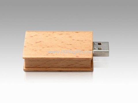 livro forma 16 G de madeira USB Flash Drive