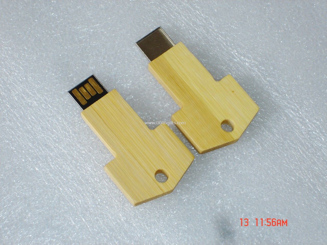 Wood key usb flash drive