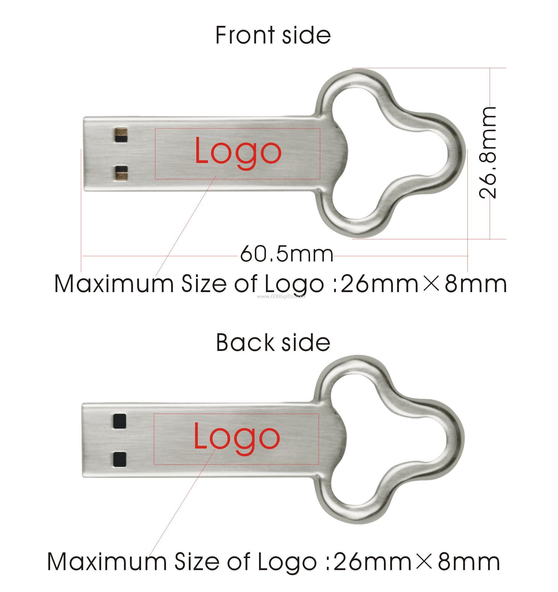 Clé USB clé forme