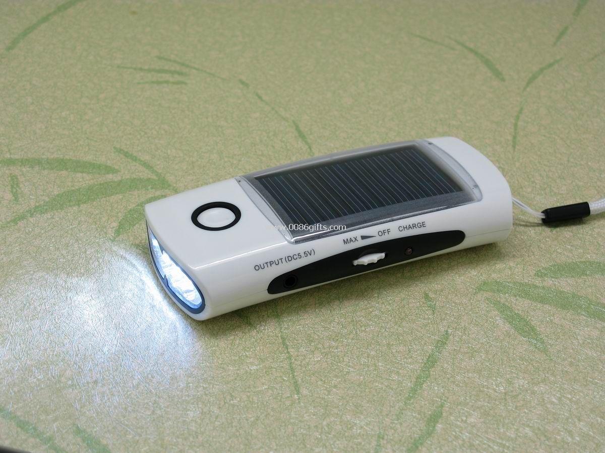 Emergency solar mobile phone charger