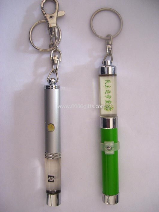 Liquid keychain with logo floater