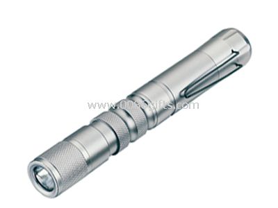 Aluminum flashlight with clip