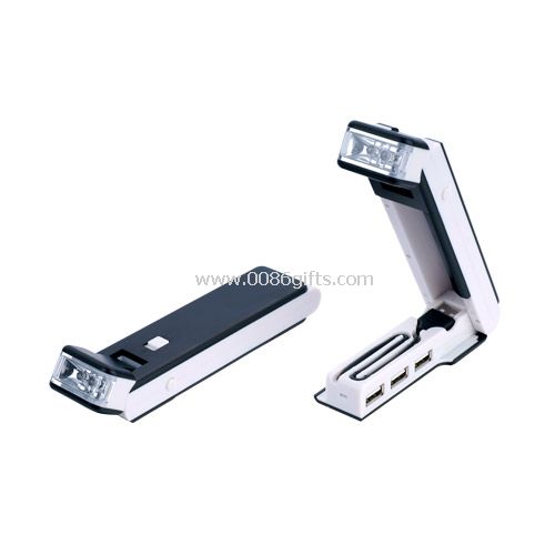 USB-keskittimen taskulamppu & kirjan valo