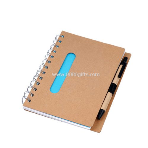Notebook mit Recycling Kugelschreiber