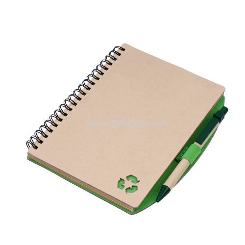 Recyklovaný Notebook s propisovací tužka