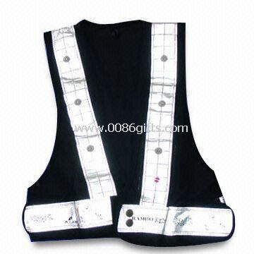 Vests With silver reflective stripes