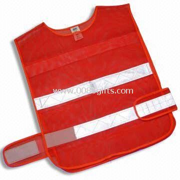 orange mesh fabric safety vest