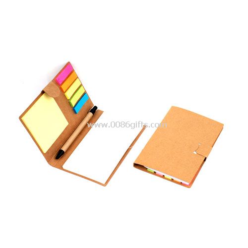 Memo pad with recycled ballpen