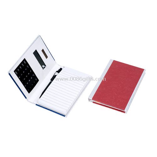 Notebook with calculator