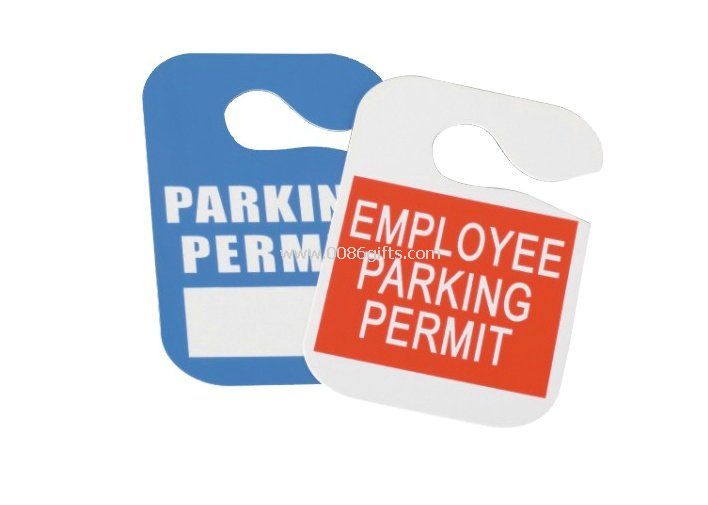 PVC parkering permit gjennomsiktig eller egendefinerte holderen