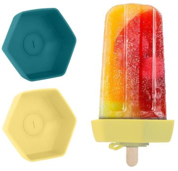 Popsicle Holder with Drip Catching Silicone Collar
