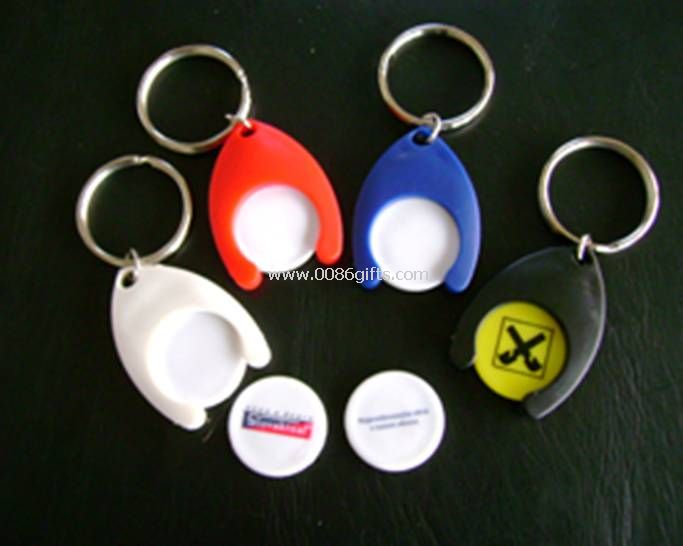 Llavero moneda de plástico carro