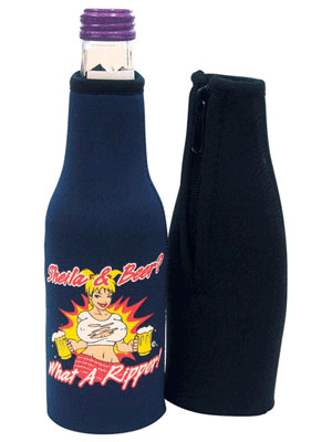 Skinny Flaschenhalter mit Reißverschluss
