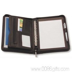 A5 Leather Compendium with 6 Ring Binder