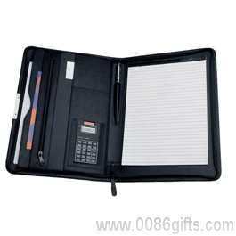 A4-Portfolio mit Solar-Taschenrechner
