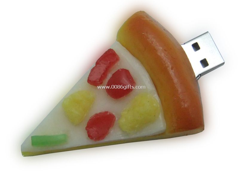 unidad de usb de forma de pizza