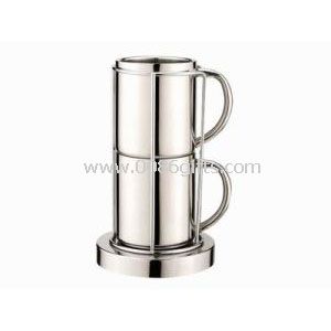 Doppelwand Tasse Kaffee