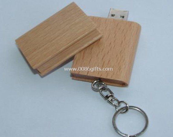 Livre en bois forme usb