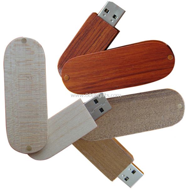 Pivotante en bois usb Disk