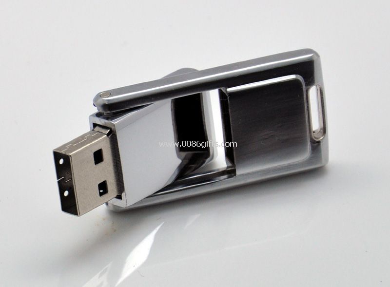 Moda in metallo girevole usb drive