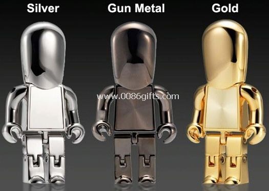 Robot del metallo flash drive usb