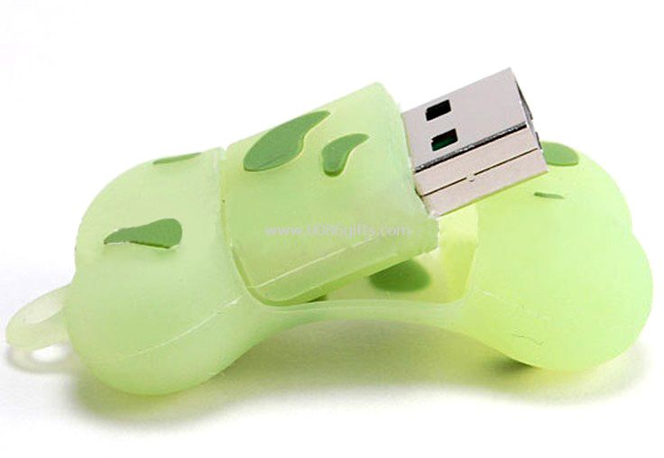 Unidad flash de usb de forma de hueso