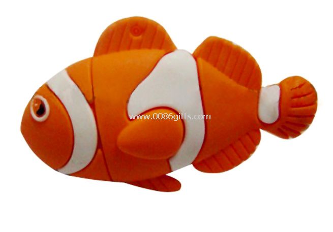 Impulsión del usb del PVC peces