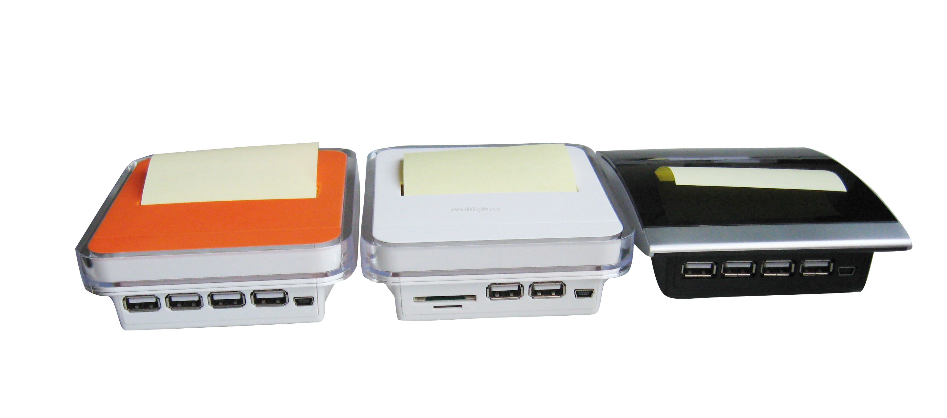 USB-Hub med hurtigmenynotatet dispenser