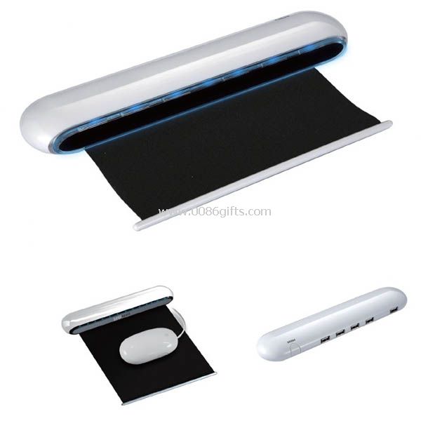 HUB USB con Mouse Pad