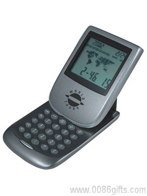 Horloge/calculatrice de monde continental