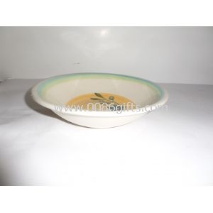 7 Hand-painted Stoneware Salad Bowl