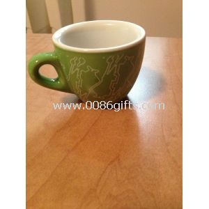 90ml Two-Tone Farbe Glasur Steinzeug Kaffeetassen