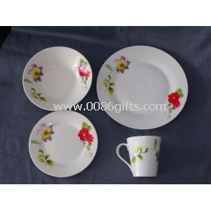 16pcs edle Keramik Geschirr, Porzellan Geschirrset, verwendet Restaurant Geschirr