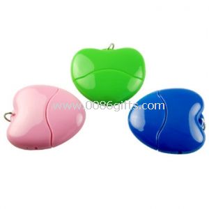 Heart Plastic USB Flash Drive Real Capacity Chip