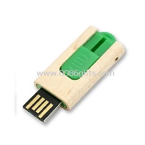 Pousser-tirer en bois clé USB