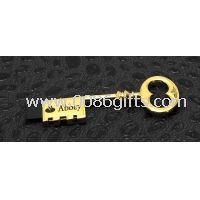 Unidades Flash USB chave Mini dourado