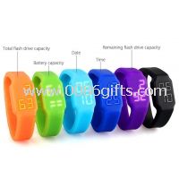 Reloj LED pulsera USB Flash Drive