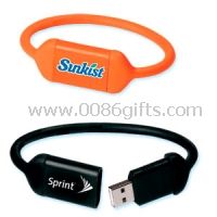 Dispositivo de almacenamiento de silicona pulsera USB Flash Drive