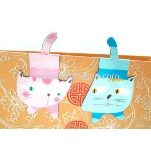 Custom per bambini a forma di gatto segnalibri magnetici