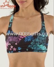 Ioga do tecido respirável ilhó roupas sutiã na moda "sexy"