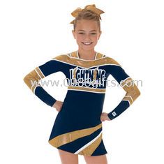 Pitkä hiha Cheerleading urheiluvaatteet
