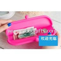 Silicon Coin Purse with sealed bag for custom LOGO