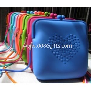 Porta-moedas malote chave do silicone