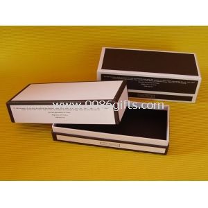 Caixas de presente de luxo com espuma de veludo preto para embalagens de vidro