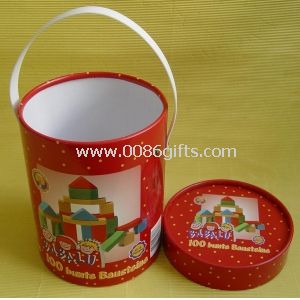 Tubo tondo carta cartone lucido giocattolo modelli Box con plastica Handel