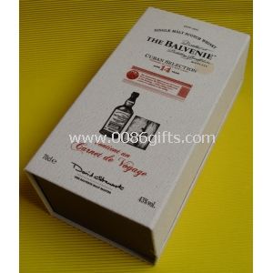 Складання тканина подарунковій коробці упаковки для вина / олії Bottole пакування