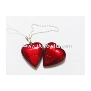 Real 8GB corazón rojo forma 2.0 USB Flash Drive Pen Stick