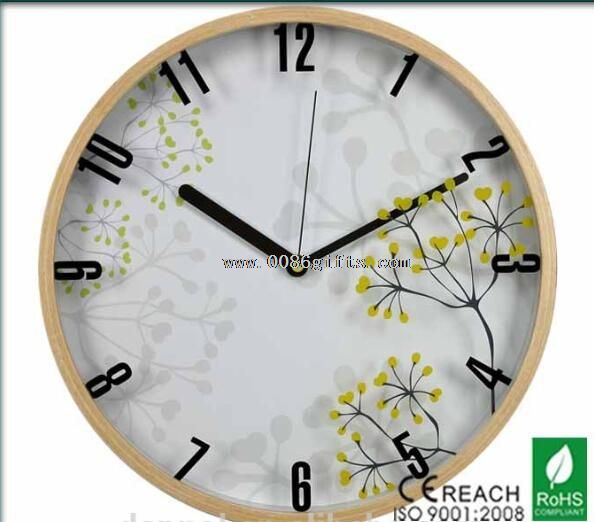 Reloj de pared madera 3D 12 pulgadas
