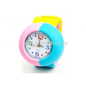 Reloj de pulsera de la palmada cara redonda para niños